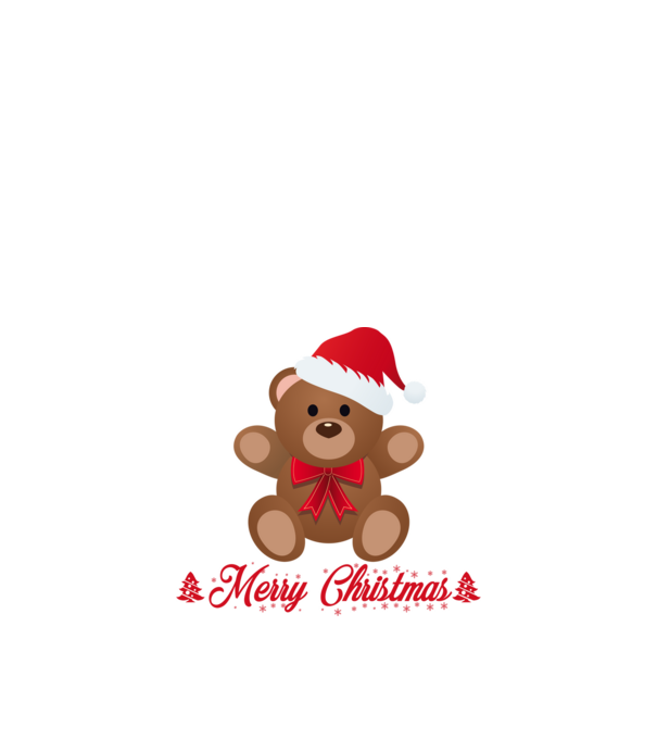 Merry Chrsitmas 2021 - Maci minta fehér pólón