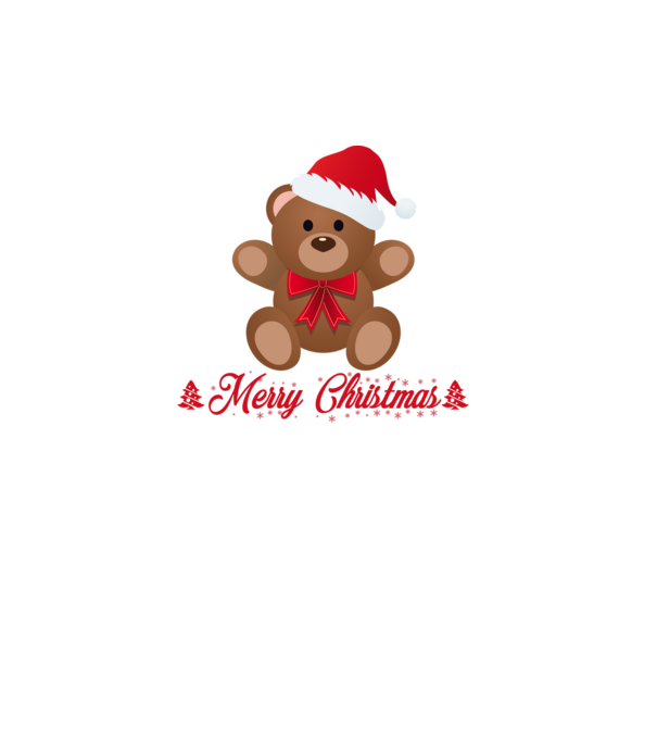 Merry Chrsitmas 2021 - Maci minta fehér pólón