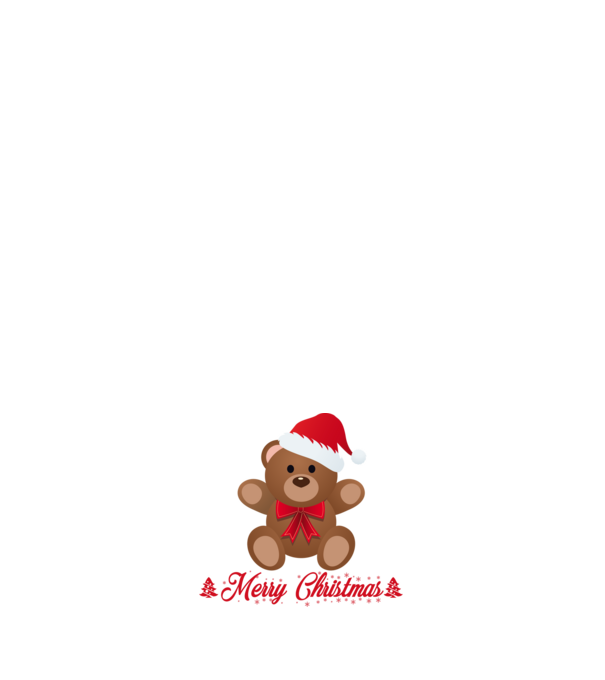 Merry Chrsitmas 2021 - Maci minta fehér pólón