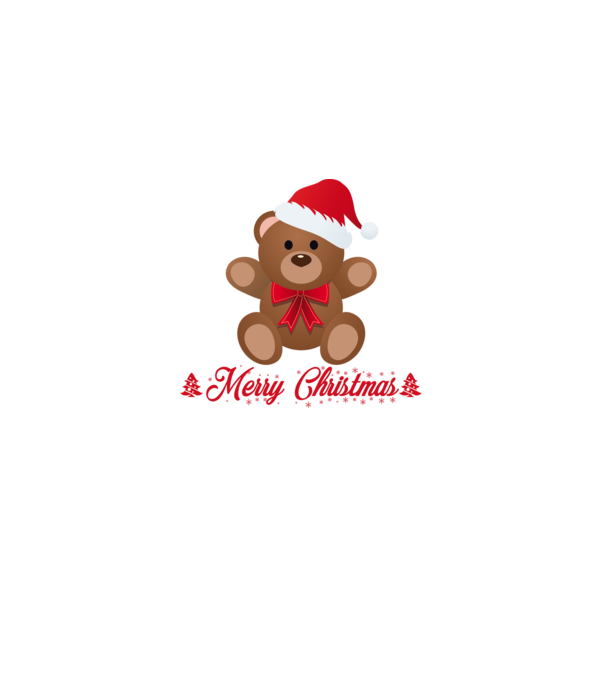 Merry Chrsitmas 2021 - Maci minta fehér pólón