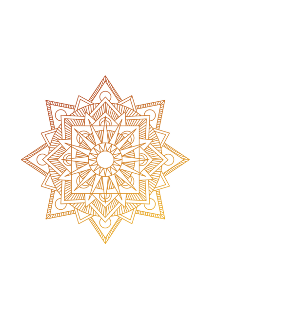 Nap mandala minta fekete pólón