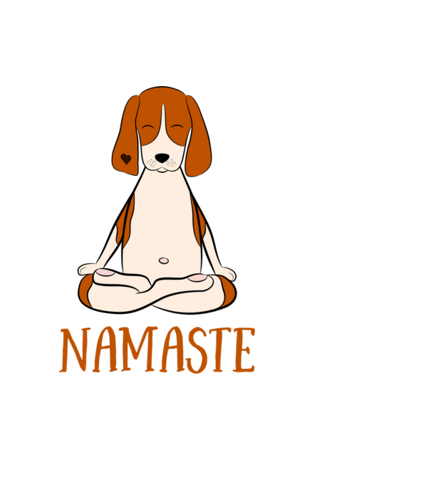 Namaste minta fekete pólón