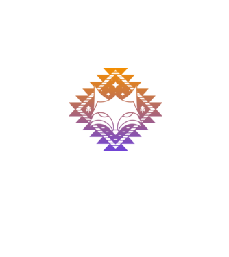 Tribal Róka - gradiens minta szürke pólón