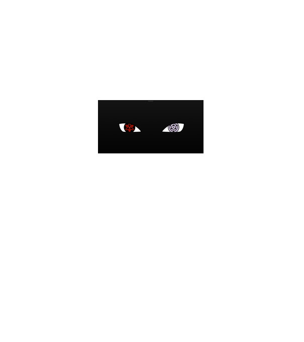 Sharingan minta szürke pólón