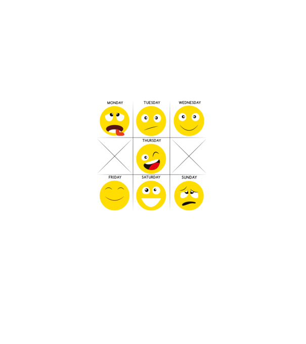 Smiley minta fehér pólón