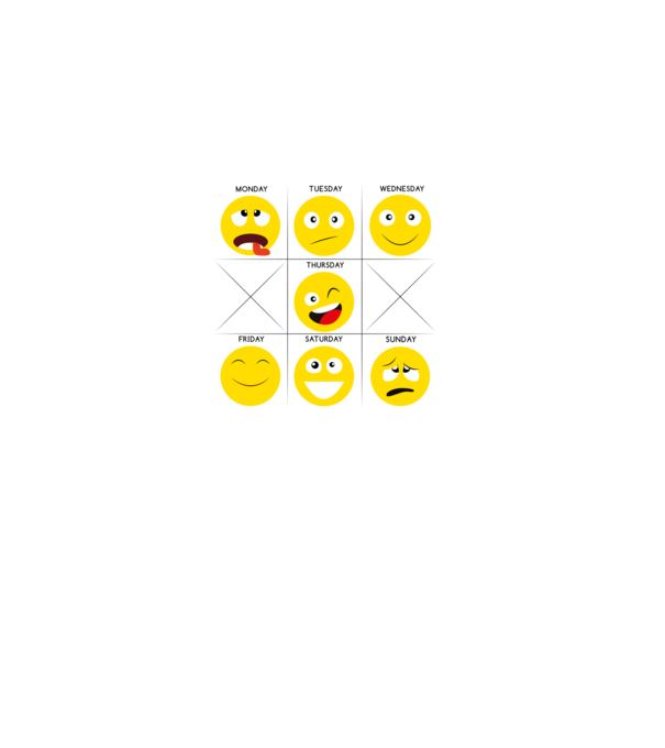 Smiley minta fehér pólón