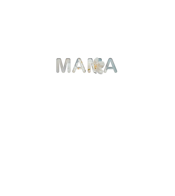 Mama 3. minta fehér pólón