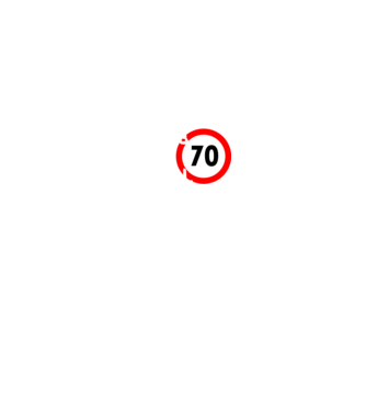 70 éves minta fekete pólón