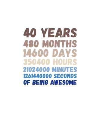 40 Years minta fehér pólón