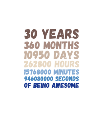 30 Years minta fehér pólón