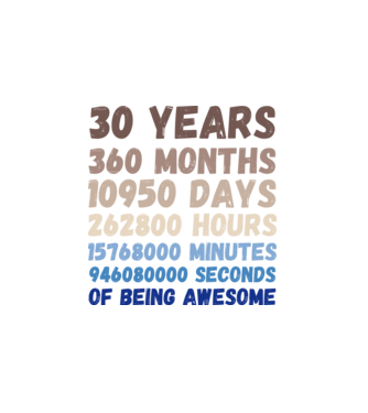 30 Years minta fehér pólón