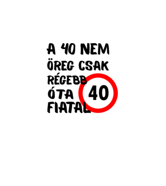 40 éves minta világos rózsaszín pólón