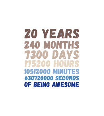 20 Years minta fehér pólón