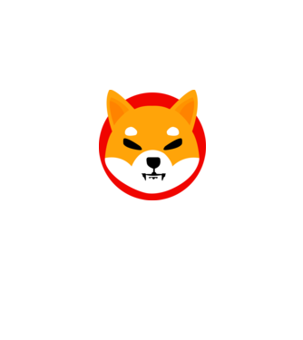 Shibacoin minta farmerkék pólón