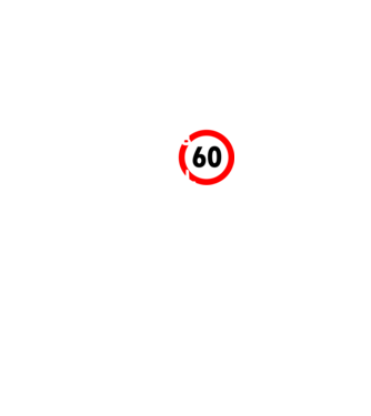 60 éves minta fekete pólón