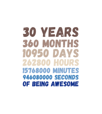 30 Years minta fehér pólón