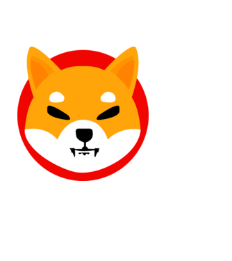 Shibacoin minta fehér pólón