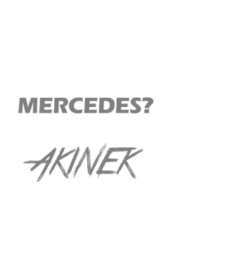 MERCEDES minta fekete pólón