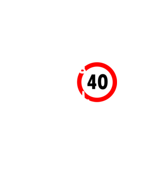 40 éves minta fekete pólón