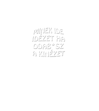 Minek ide minta fekete pólón