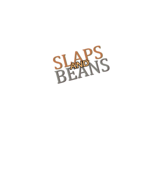 Slaps and Beans minta fekete pólón