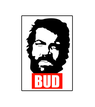 BUD SPENCER minta fekete pólón