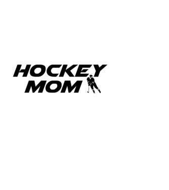 Hockey Mom minta fehér pólón