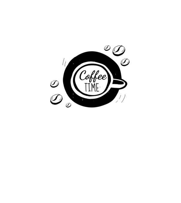 Coffe Time minta szürke pólón