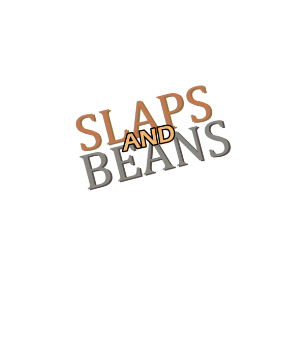 Slaps and Beans minta fekete pólón
