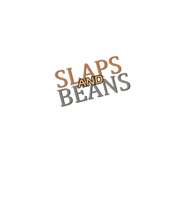 Slaps and Beans minta fekete pólón