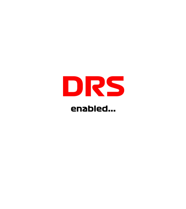 DRS F1 minta fehér/piros pólón