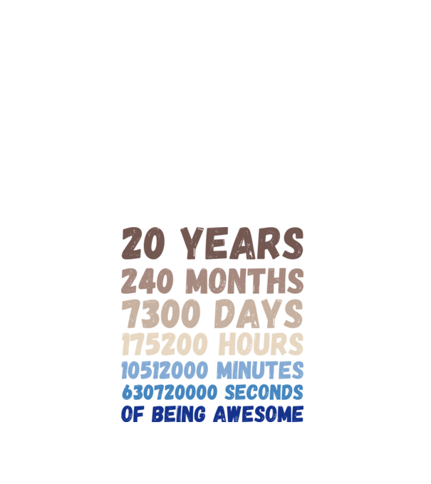20 Years minta fehér pólón