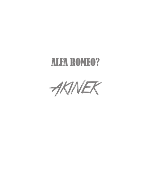 Szar alfa minta fekete pólón