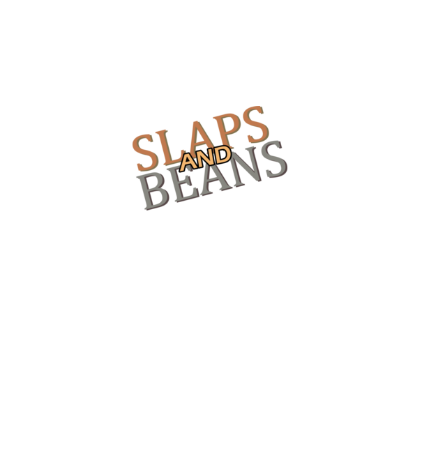 Slaps and Beans minta fekete pólón
