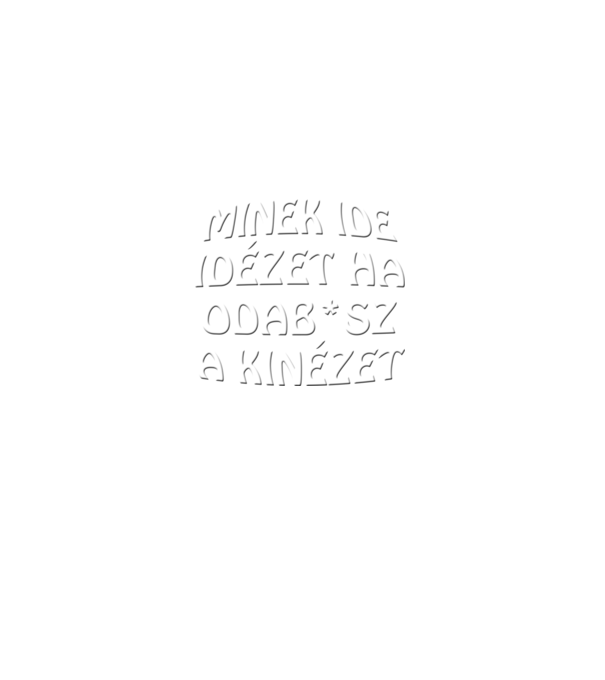 Minek ide minta fekete pólón