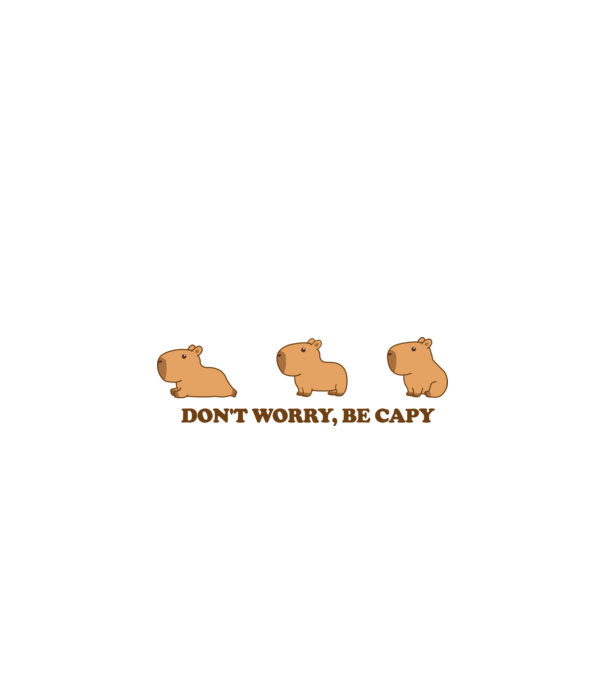 Capybara minta királykék pólón