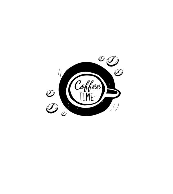 Coffe Time minta homokszín pólón