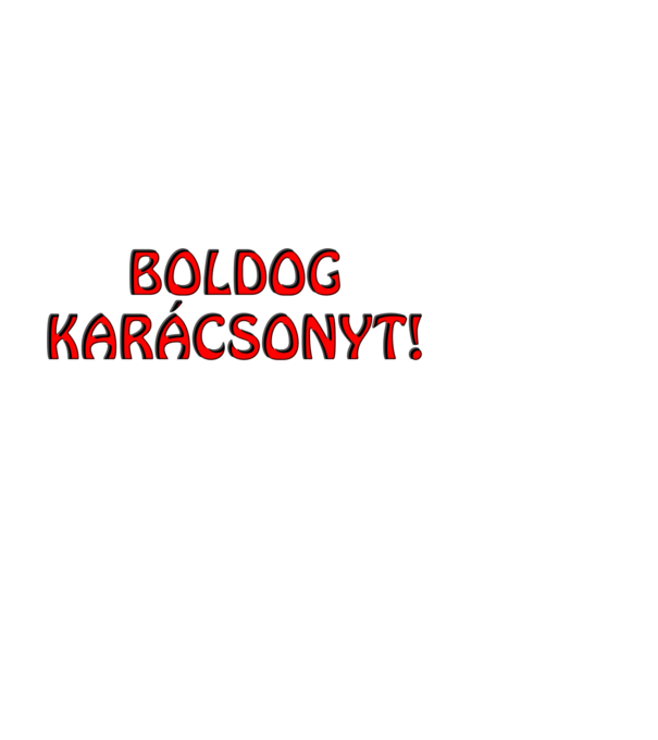 Boldog Karácsonyt minta fekete pólón