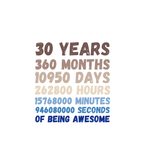 30 Years minta fehér pólón