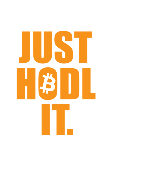 Just hodl it. Bitcoin minta fekete pólón