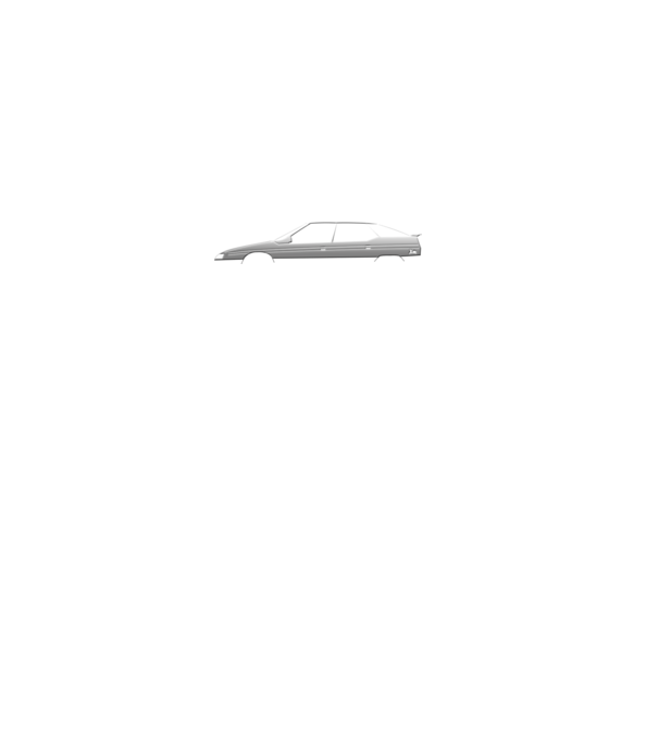 Citroen Xm minta fekete pólón
