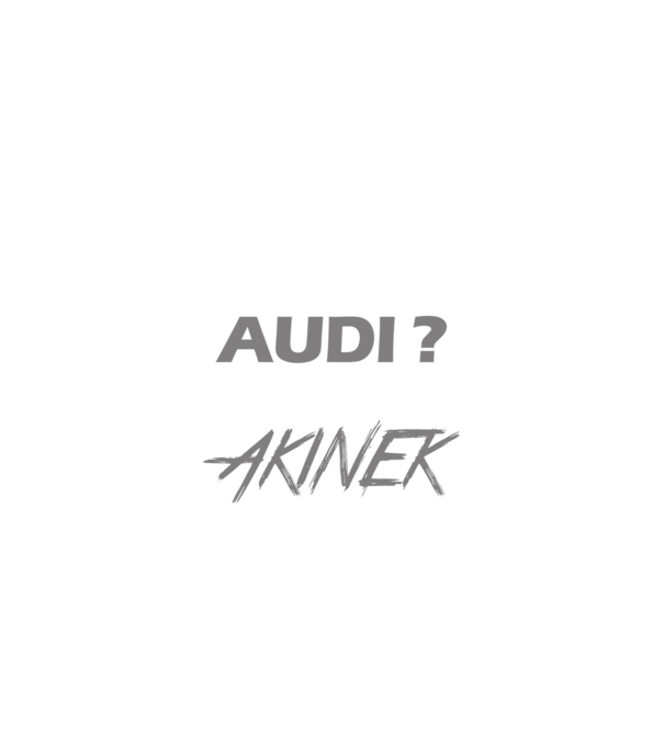 Szar Audi minta fekete pólón