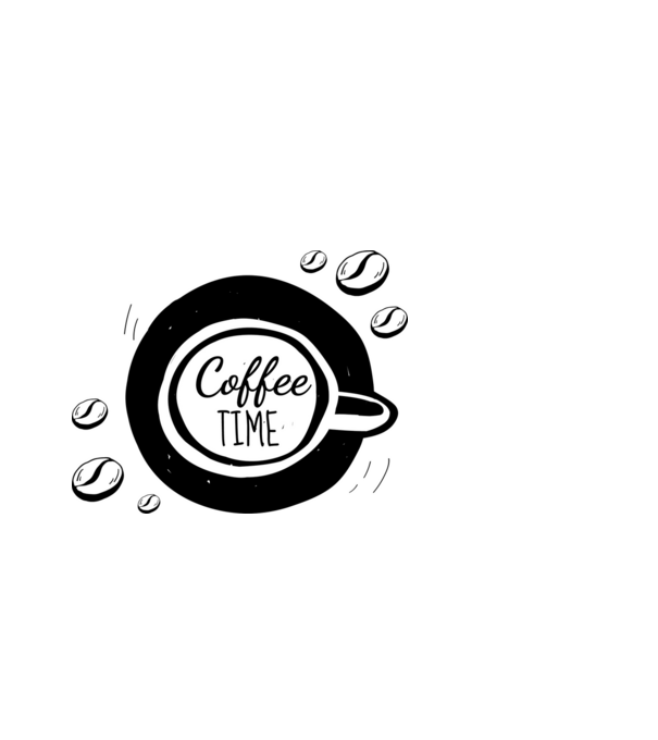 Coffe Time minta világoskék pólón