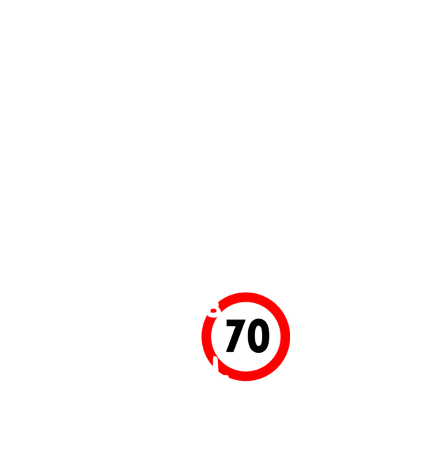 70 éves minta fehér pólón