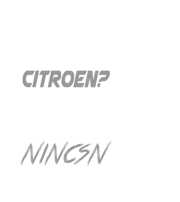 Citroen minta fehér pólón