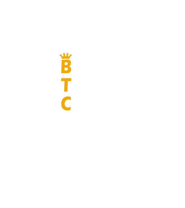 BTC minta sötétkék pólón