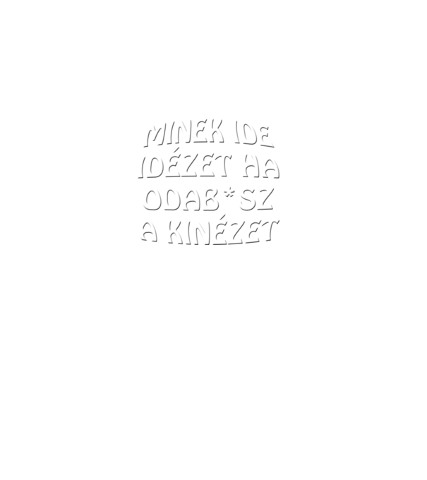 Minek ide minta fekete pólón