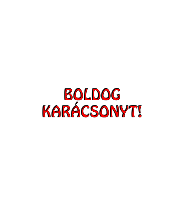 Boldog Karácsonyt minta fehér pólón