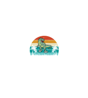 Dinoszaurusz  minta fekete pólón