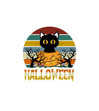 HALLOWEEN  minta fehér pólón